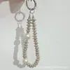Cadena para Teléfono con Borla y Pedrería Colgante de Perlas de Pedrería Lujoso y Exquisito Cadena de Muñeca con Perlas de Cristal de Gama Alta Lujo Ligero Gama Alta