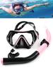 Set de Snorkel Amazon, Gafas de Buceo de Silicona, Tubo de Respiración, Equipo de Buceo de Dos Piezas con Tapones para los Oídos y Máscara de Snorkel