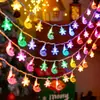 Luces Decorativas Solares Luces de Cadena de Atmósfera Luces LED Cuentas Redondas Luces de Cadena Retro de Estrella para Acampar al Aire Libre Luces de Mesita de Noche