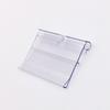Fábrica en Stock Pvc Transparente Gancho Doble Línea Mercancía Perforada Etiqueta de Precio Supermercado Tienda de Conveniencia Estante Etiqueta de Precio Uso Comercial