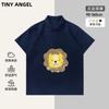 Camisa Polo Cartoon Moderna Transfronteiriça para Meninos, Camiseta de Verão Casual com Gola Dobrável para Crianças Mais Velhas, Top Casual de Verão Estilo Americano