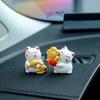 Enfeites de Carro Gato da Sorte Acessórios de Interior de Carro Suprimentos Decorativos Desenho Animado Fofo Tela de Carro Criativo Novo Estilo para Mulheres
