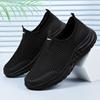 Zapatos Nuevos de Verano para Hombre, Zapatos Casuales de Malla Transpirable que no Huelen, Zapatos Privados de una Pierna, Zapatos de Papá de Talla Grande
