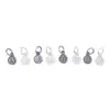 Colgante Redondo de Plata de Ley S925 con Pequeño Texto "Riqueza Instantánea", Mini Accesorio para Pulsera de Cristal DIY, Diseño "Riqueza Instantánea"