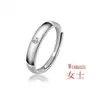 High-end six-garra simulação anel de diamante moda simples das mulheres casais moissanite proposta anel de casamento atacado