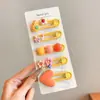 Pinzas para el Cabello de Colores Dopamina para Niñas, Pasadores Laterales, Pinzas de Pato para la Frente de Niñas Pequeñas, Accesorios para el Cabello