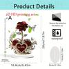 Rosa azul hechicera 2D plana de acrílico para decoración de escritorio de banquete de boda transfronterizo para San Valentín