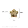 Colgante de Estrella Durmiente de Doble Cara con Agujero Recto de 12 mm Separadores para Cadena de Teléfono Móvil Cuentas Espaciadoras Bolsas de Expresión Estrella DIY Material de Accesorios para Joyería