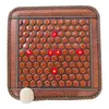 Cojín Eléctrico para Asiento de Silla Ejecutiva con Luz de Fotón y Onda de Calor, con Turmalina, Piedra Maifan, Piedra Bian, Piedra Medicinal y Ágata