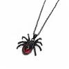 Comércio exterior transfronteiriço Amazon Gothic Punk Red Crystal Cute Spider Pendant Necklace Factory Direct
