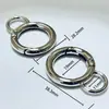 Accesorios de hebilla de figura de 8 para bolso, hebilla de joyería de cadena retorcida, hebilla colgante de aleación para bricolaje, hebilla para perro, hebilla metálica para bolso, aleación de zinc para bolso de mano