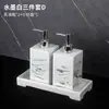 Juego de cuatro piezas para baño, accesorios de baño estilo nórdico, portalápices con patrón de mármol para el hogar, juego de lavado simple y elegante