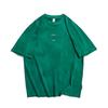 Camiseta de manga corta con estampado pesado de verano de 260 g, camiseta informal de marca de moda para hombre, camiseta holgada con cuello redondo para hombre, camiseta de moda para hombre