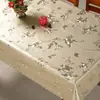 Mantel Rectangular Chapado en Oro, Impermeable, Resistente al Aceite, Lavable, PVC Resistente al Calor, Estilo Nórdico de Lujo Ligero, Mantel de Mesa de Café/Comedor de Gama Alta