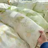 Juego de cuatro piezas estampado de algodón 100% clase A, juego de tres piezas de algodón 100% puro para dormitorio estudiantil, ropa de cama de algodón de fibra larga de Xinjiang, Nantong