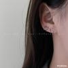 Clip Simple Compacto de Amor para la Oreja Sin Agujeros en la Oreja para Mujer Estilo Cool Personalizado de Celebridad de Internet Diseño Clip para la Oreja Accesorios para la Oreja