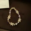 Nuevo Pulsera de Malla Redonda Retorcida con Circonita Diseño de Nicho de Moda Versátil para Viajes Diarios para Mujeres