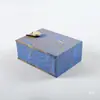 Nueva Caja de Joyas Caja con Hebilla de Madera Colgante Estilo Pluma Caja de Almacenamiento para Regalos Caja de Brocado Retro Embalaje para Adornos Wenwan