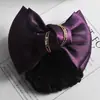 Direto da fábrica laço feito à mão profissional clipe de cabelo de flor rede grossa de enfermeira coque de comissária de bordo clipe superior atacado