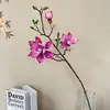 Flores artificiales como loto y magnolia para arreglos florales caseros, adornos florales decorativos, decoraciones de pared, arreglos florales de pared y flores secas con un toque de alta gama
