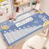 Alfombrilla de escritorio con tabla de multiplicar, mantel con protección ocular específico para el estudio infantil, protector de escritorio para estudiantes, alfombrilla para escritorio de computadora