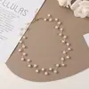Collar Delicado Estilo Francés, Cadena de Perlas para Clavícula tipo Hada, Diseño Exclusivo, Gama Alta, Elegante y con Temperamento, Collar Corto al por Mayor