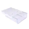 Caja de Almacenamiento Adhesiva Transparente Invisible Debajo del Escritorio a Prueba de Polvo Organizador Minimalista Moderno Escritorio Estante Invisible de Color Sólido