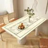 Mantel para Mesa de Comedor de Lujo Ligero y Alta Calidad Jiuzhi Manor, Impermeable, a Prueba de Polvo, Anti-quemaduras, Libre de Migración y Aislante Térmico, Protector de Escritorio de Cuero