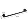 Toallero transfronterizo de acero inoxidable para comercio exterior, perchero para baño, toallero negro, juego de baño con aro