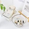 Cesta de Almacenamiento Mini de Escritorio, Cesta de Almacenamiento de Accesorios para Manuales de Aspecto Elevado, Cesta de Almacenamiento de Limpieza de Plástico para Mochila de Niños