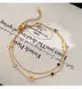 Exquisito y de Alta Calidad Hierba de la Fortuna Collar de Circonita Multicolor para Mujer Cadena de Clavícula Ligera de Lujo Simple Cadena de Collar Elegante Versátil