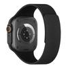 Correa de Reloj Magnética Suave con Patrón de Lichi Adecuada para Apple 9ª y 10ª Generación iWatch S11 Ultra Pulsera Magnética de Silicona Bicolor