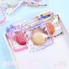 Mini bolsa universal con autosellado, transparente, con diseño de dibujos animados, ideal para guardar bocadillos, galletas y juguetes, ideal como regalo transfronterizo.