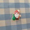 Nova decoração de fivela de cadarço de sapato tridimensional de desenho animado vermelho e verde de Natal, flor de sapato removível DIY, acessórios para sapatos infantis de veado e boneco de neve