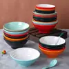 Tazón acanalado de melamina, tazón de ramen imitación porcelana, tazón para fideos de arroz y wontons, tazón de plástico para sopa de res con fideos, tazón grande para hot pot picante para uso comercial