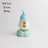 Calabaza Giratoria de Cerámica de Jingdezhen, un Gadget para Girar la Fortuna y Aliviar el Estrés, Adorno Decorativo para Escritorio de Oficina Montado en Coche