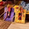 Casa del Tesoro de la Montaña Putuo Pegatina para Teléfono Móvil 2026 Año de Mejora de la Riqueza Decoración Trasera de Funda de Teléfono Móvil Pintada a Mano en Bermellón