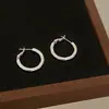Plata Exagerado Círculo Grande Plata Rota Hebilla de Oreja Aro de Oreja Nuevo Famoso de Internet Explosiones Único Gama Alta Nicho Pendientes Elegantes