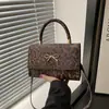 Bolsa de Hombro Cruzada Versátil Estilo Retro de Nicho Estampado de Leopardo Moda de Tendencia Europea y Americana Nueva Verano 2025