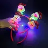 Juguetes al por mayor Fiesta de temporada Regalos Diadema de Reno con Luces Vestido de Hada del Bosque Tocados de Cuernos Luminosos