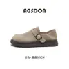 Zapatos Mocasines de Cobertura Total para Mujer Augusden 2026 Verano Nuevos de Suela Gruesa Doble Uso sin Cordones Zapatos Pequeños de Cuero con Suela Suave