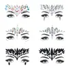 Procesamiento Pegatina de Tatuaje Facial Transfronterizo Personalizada Pegatina de Diamante Pegatina de Pedrería Impermeable Pegatina de Diamante Pegatina de Cristal de Gema Acrílico Facial