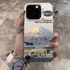 Capa de iPhone Temática do Monte Fuji Adequada para iPhone 17, Estilo Europeu e Americano, 15 Pro Max, Criativa para Apple 16 Pro, Nicho para 13, 14