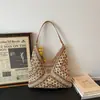 Bolso Tejido de Moda 2026, Versátil y Elegante, Bolso de Hombro Cruzado, Bolso de Paja de Mano, Bolso de Playa para Vacaciones, Moderno