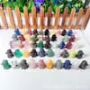 Cristal Natural Piedra Bruta Pulida Multimaterial Pequeña Talla Fantasma Decoración de Halloween Adorno Venta Caliente Transfronteriza Mayorista