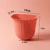 Cubo de basura de pared para cocina, Cubo de basura con forma de flor para encimera, Cubo de basura con forma de flor para colgar en la puerta del armario