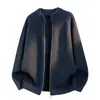 Chaqueta Cardigan de Punto Minimalista con Cuello Alto y Cremallera Otoño/Invierno 2026 para Hombres y Mujeres, Chaqueta Suéter Versátil de Corte Holgado para Hombres