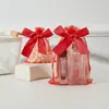 En stock bolsa de joyería de lazo al por mayor bolsa de malla transparente multicolor bolsa de almacenamiento de joyería de anillo bolsa de cordón cosmético