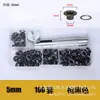 Venta caliente transfronteriza en caja 100 juegos de ojales de aire de acero inoxidable para bolsas ojales de zapato con remache de cuero 5mm6mm8mm