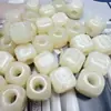 Nuevas Cuentas Cuadradas de Resina de Agujero Grande de 13x13mm Primavera y Verano DIY Colgante para Coche Llavero Pulsera Collar Accesorios para Ropa Lote